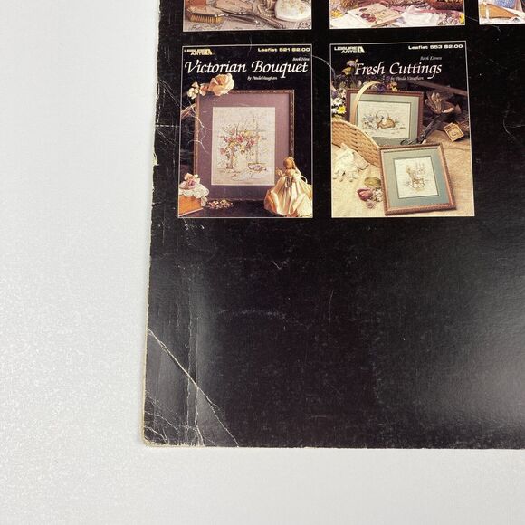 VTG 1987 Leisure Arts Yesterday's Garden Cross Stitch Leaflet 552 Book 10 - Picture 7 of 11